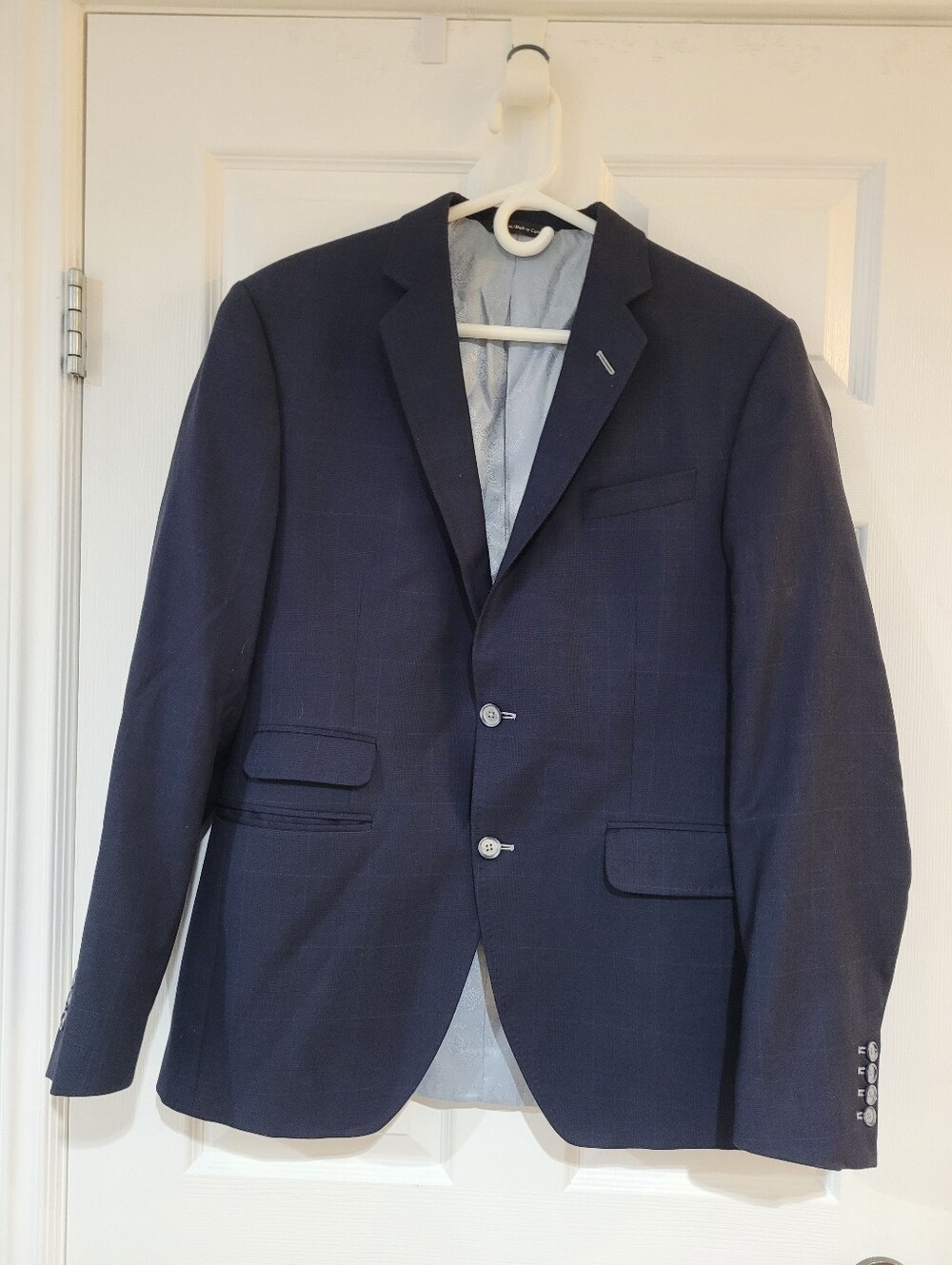 Coppley Classic Men's Size 38 Navy Blazer - Tailored Two-Button Jacket